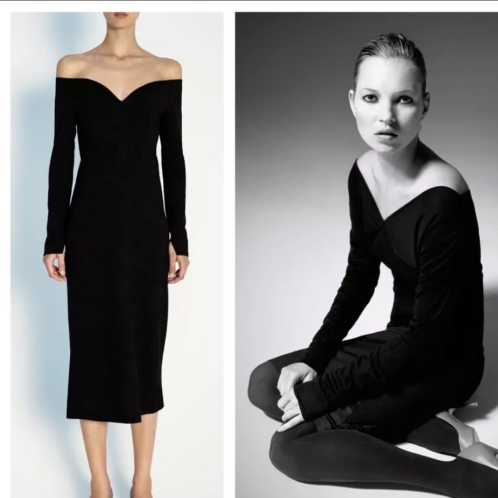 ZARA KATE MOSS SWEETHEART BLACK DRESS